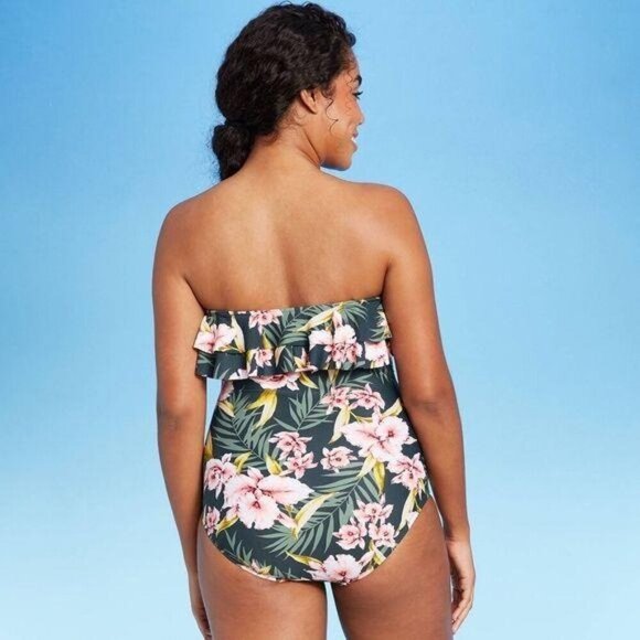 Kona Sol Flounce One Piece Swimsuit NEW - Picture 4 of 9